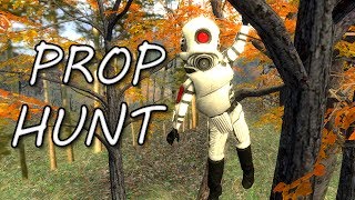 IN THE TREES! (Garry's Mod Prop Hunt)