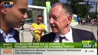 Quenelles saveur ananas en direct sur BFM avant France-Allemagne