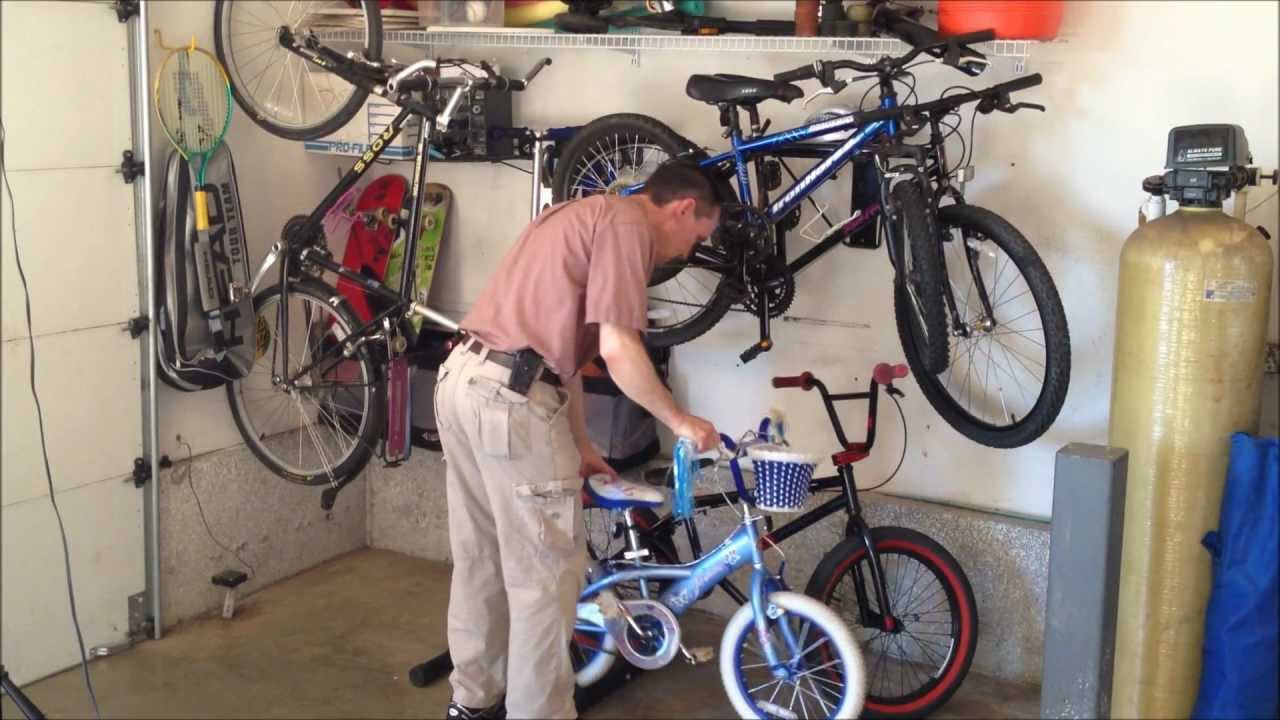 Bike Storage - 5 Garage Bicycle Storage Options - YouTube