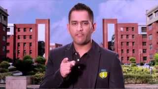 MS Dhoni in Amity TVC