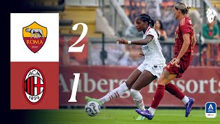 Ijeh’s early lead is not enough | Roma 2-1 AC Milan | Women’s Serie A Highlights