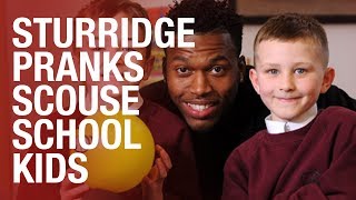 Daniel Sturridge plays school camera prank