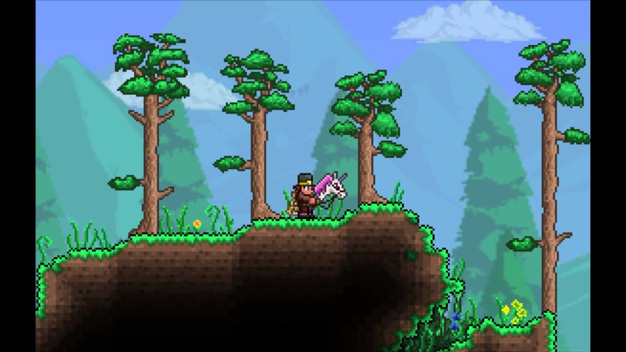 Terraria 1.2 Update Unicorn Mounts! YouTube