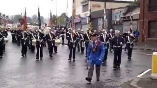 A.B.O.D. PARADE PAST A DESERTED ARDOYNE SHOP FRONTS 21ST 4TH