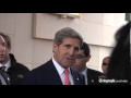 US Secretary of State John Kerry warns of significant differences between Iran and the six world powers trying to fashion a nuclear agreement, as he and three European foreign ministers add their weight to try to narrow the gap.

Officials had expressed optimism about progress achieved in Thursday\'s full day of talks. But comments from Mr Kerry and his counterparts from Britain, France and Germany after they arrived in Geneva clearly indicated that some obstacles remain in the way of any agreement offering sanctions reductions for nuclear concessions. 

Mr Kerry arrived from Tel Aviv after talks with Israeli Prime Minister Benjamin Netanyahu where he tried to defuse Israeli concerns about the Geneva talks. Israel is strongly critical of any deal that even slightly lifts sanctions unless Iran is totally stripped of technology that can make nuclear arms. 

The talks primarily focus on the size and output of Iran\'s enrichment programme, which can create both reactor fuel and weapons-grade material suitable for a nuclear bomb. 
Iran insists it is pursuing only nuclear energy, medical treatments and research, but the United States and its allies fear that Iran could turn this material into the fissile core of nuclear warheads. 

Mr Kerry said there were \