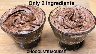 Mousse de chocolate con 2 ingredientes en 15 minutos