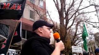 Kim Dotcom Speaks at the Stop the GCSB Rally in Auckland