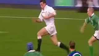 Peter Stringer tap tackle on Dan Luger