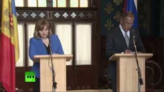 Пресс-конференция Сергея Лаврова и главы МИД Молдавии