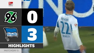 SENSATIONAL WIN By Hertha! | HANNOVER 96 — HERTHA BSC | Highlights | Matchday 5 — Bundesliga 2 25/26
