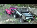 RC ADVENTURES - 6 Scale RC 4x4 Trucks in MUD, DIRT & a Forest! Group Trail Gathering (GTG)