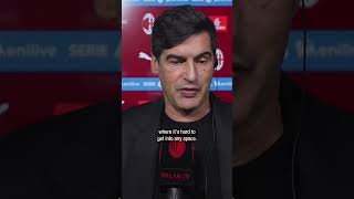 Coach Fonseca after #MilanNapoli 🎙️? | #shorts