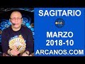Video Horscopo Semanal SAGITARIO  del 4 al 10 Marzo 2018 (Semana 2018-10) (Lectura del Tarot)