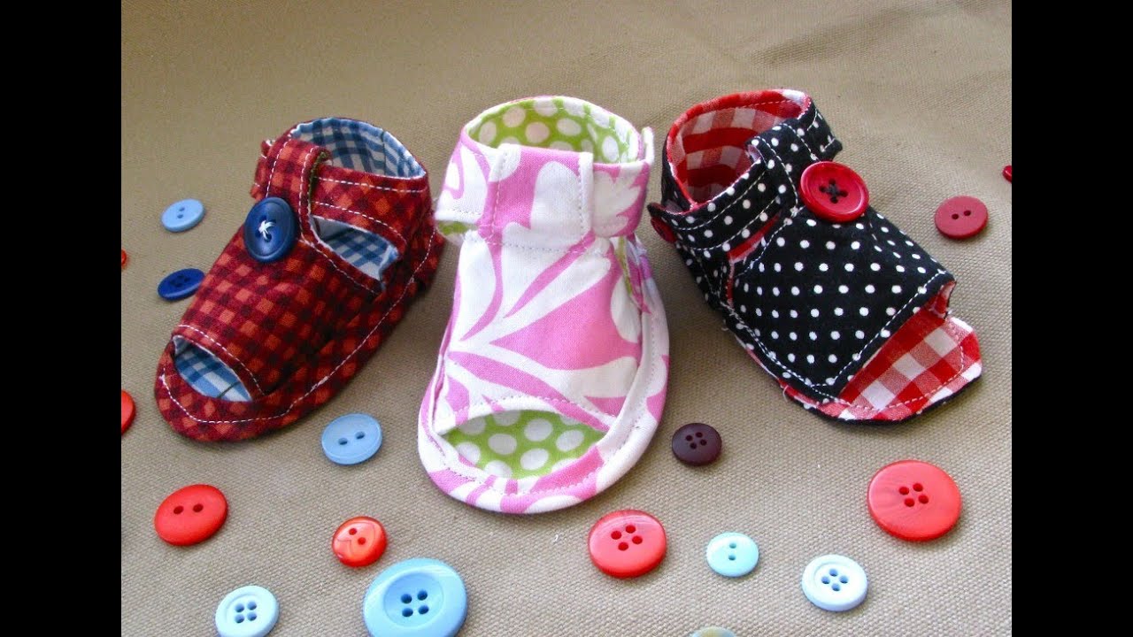 How to Sew Baby Tiptoe Sandals - YouTube