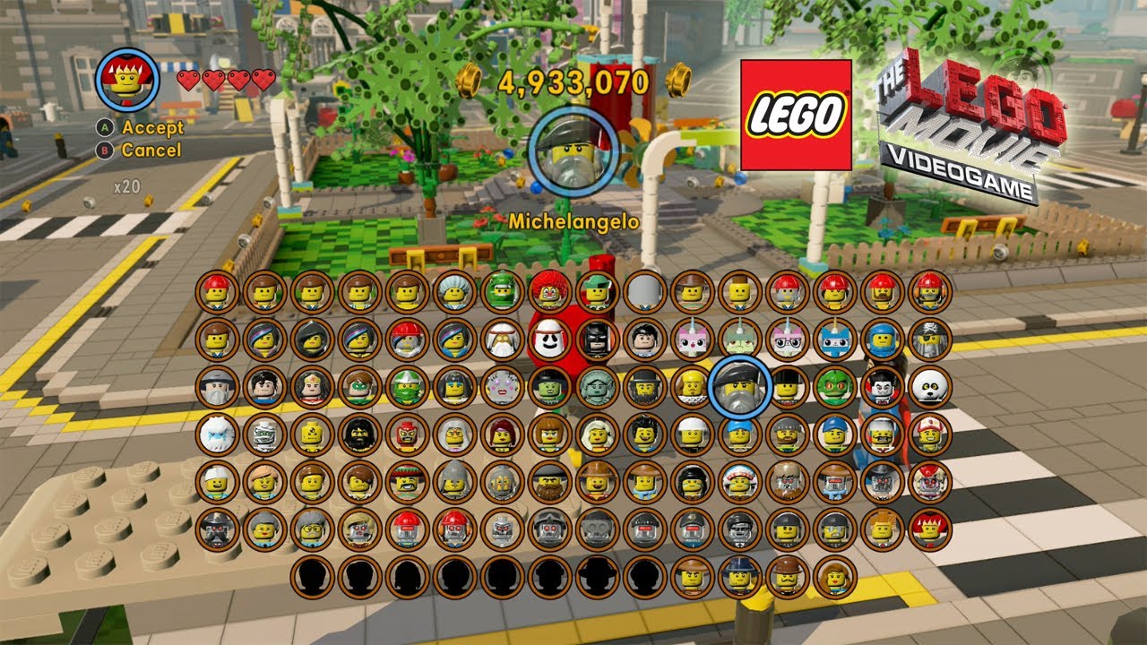 The Lego Movie Video Game Unlocking Most of the Characters Spree) YouTube