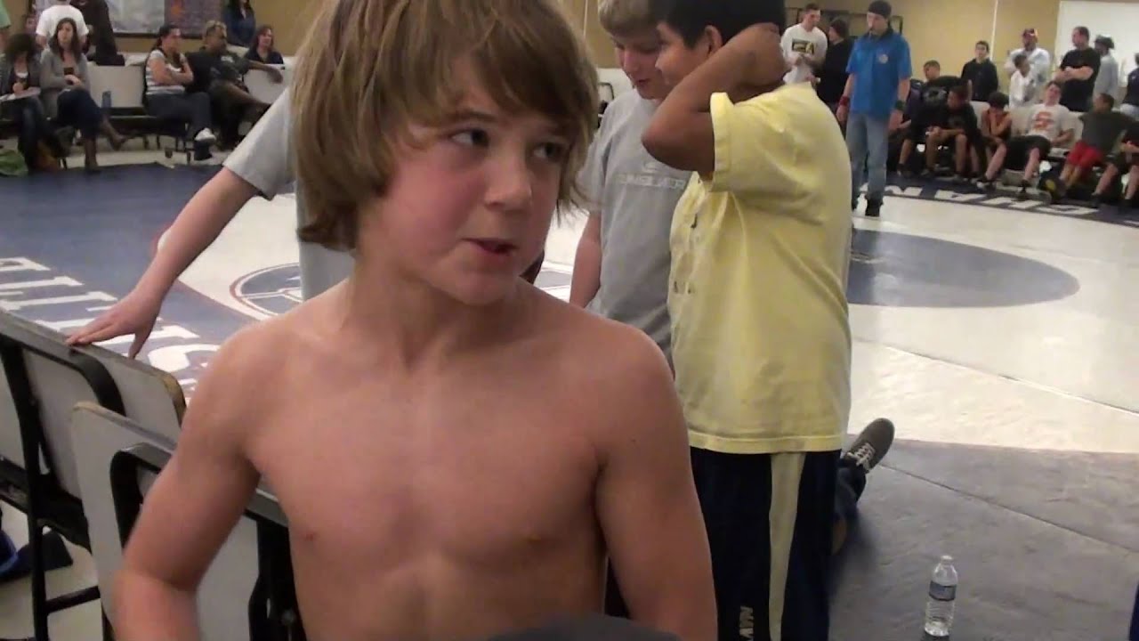 12 yr old wrestling match 2 after - YouTube