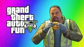 GTA 5 Online Funny Moments - Cribs, Cucumber Bus, Epic Stunt, Doughnut Man!