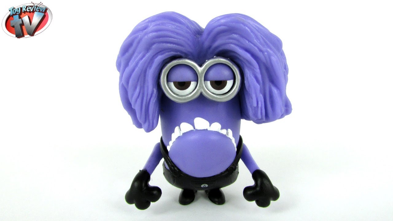 Despicable Me 2 Purple Minion 2 Action Figure Toy Review, Thinkway Toys