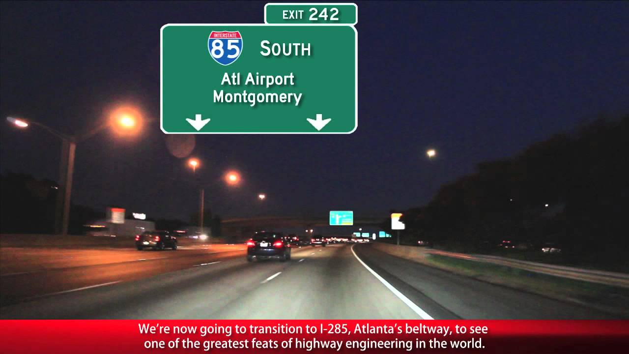 Atlanta Freeways At Night - YouTube