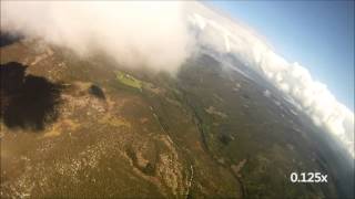 Dark Flight: meteorite passing skydiver (short version, edited)