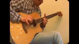 Amazing FRETLESS fingerstyle guitar!