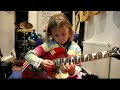 7 year old guitarist Zoe Thomson plays Sweet Child O Mine by Guns n Roses
