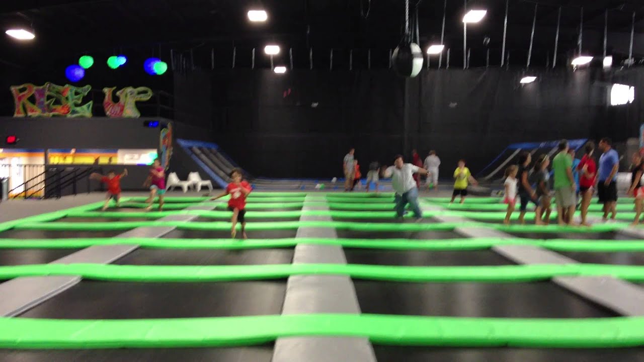 Dan does what comes naturally at Jump Jam YouTube