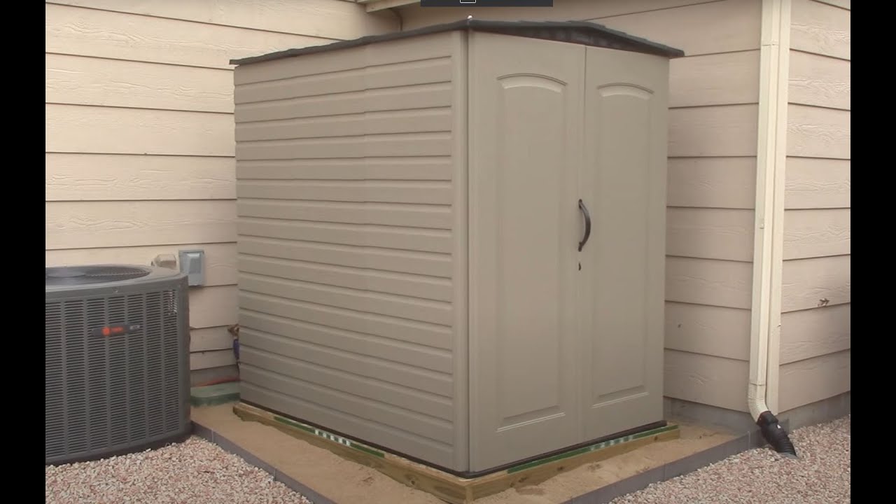 Hinge Modification for Rubbermaid Large Storage Shed - YouTube