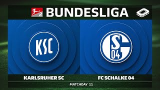 Karlsruher SC vs. FC Schalke 04 | Matchday 11 — Bundesliga 2 2025/26