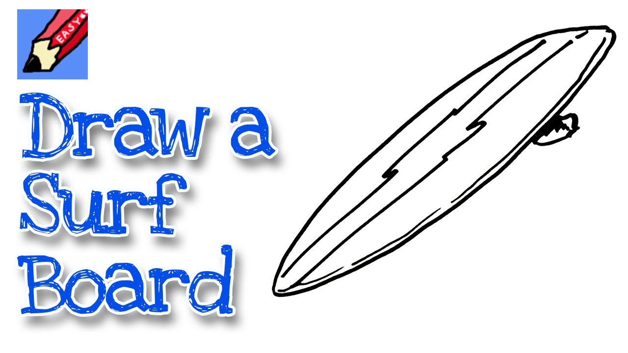 How to draw a Surfboard Real Easy - Spoken Tutorial - YouTube
