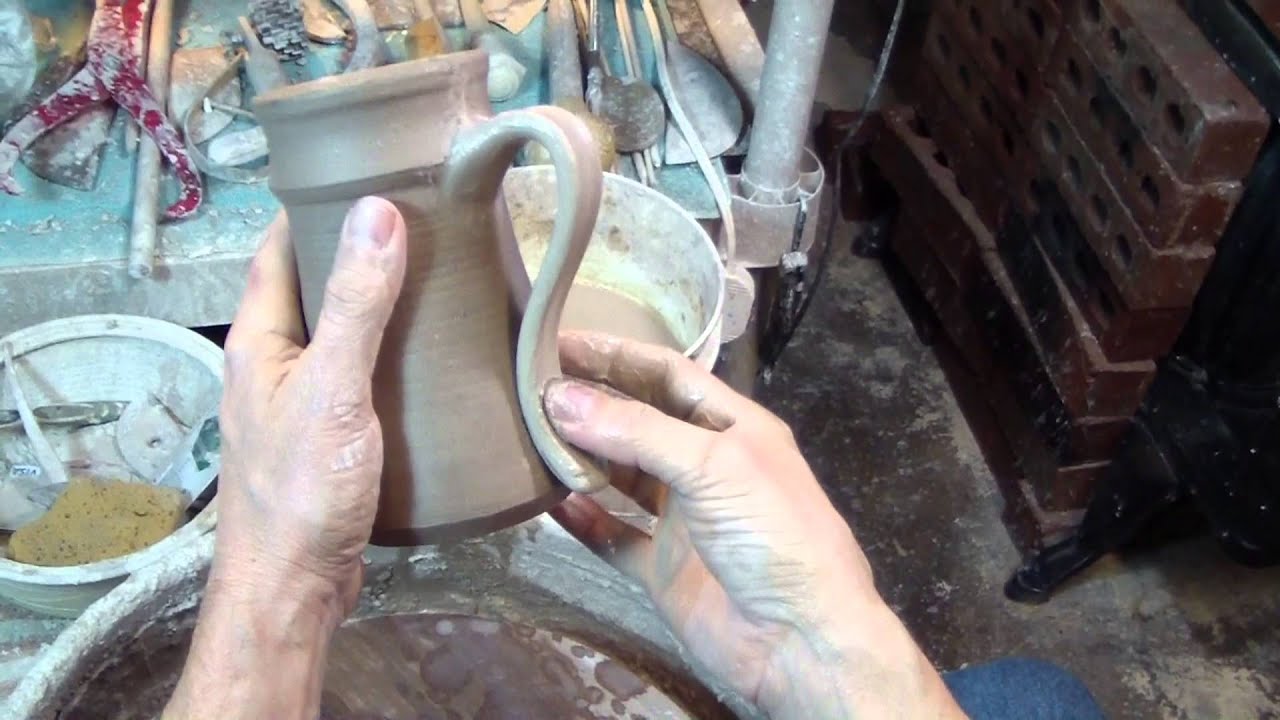 Corvus Moon How to make pottery handles by pulling off the pot YouTube