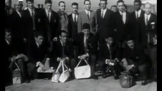 Partida para Bruxelas para disputar a final da Taça das Taças com o MTK em 1963/1964