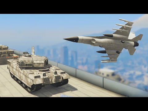 JETS VS TANKS! (GTA 5 Funny Moments)
