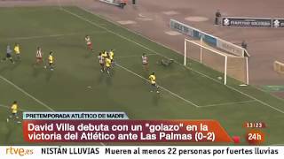 DAVID VILLA MARCA SU PRIMER GOLAZO CON EL ATLETICO DE MADRID