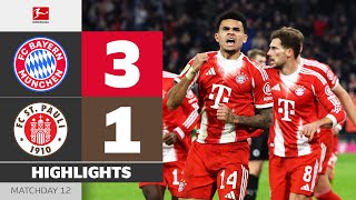 Late Rescue By Luis Diaz! | FC BAYERN — ST. PAULI | Highlights | Matchday 12 – Bundesliga 25/26
