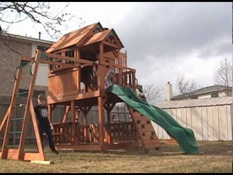Wooden" you want to play on this SkyFort playset? - YouTube