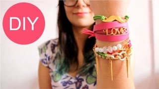 IDEAS PARA HACER PULSERAS DIY ARM CANDY - Hablobajito