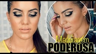 Maquiagem poderosa usando delineador em gel!