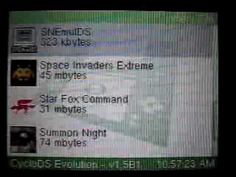 CycloDS Evolution Cheats - YouTube
