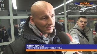 Artur Szpilka po zawróceniu z USA