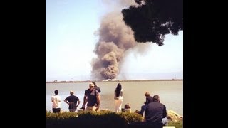 Boeing 777 by Asiana Airlines crashed in San Francisco Airport July 6 2013 SF SFO Flight 214 Korean