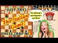 The Bishop's and Queen's sacrifice trap in the Chess Opening Italian Game! https://youtu.be/InCv8mzuuUo