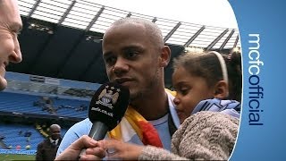 KOMPANY & DAUGHTER ON TITLE | City v West Ham Champions 2014