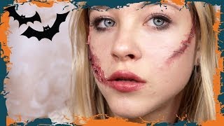 Spookyful-Halloween-Look I Blutende Wunde und Narben DIY