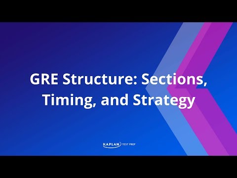 GRE Structure: Sections, Timing, and Strategy | Kaplan Test Prep