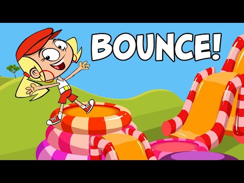 Kids song BOUNCE by Preschool Popstars | funny animated children's music video | Nursery Rhymes