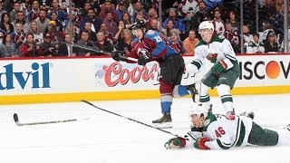 MacKinnon breaks defender's ankles to score