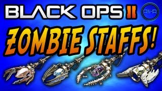 Black Ops 2 "ORIGINS" Zombies - New STAFFS, Weapons & Info! - (Call of Duty BO2)