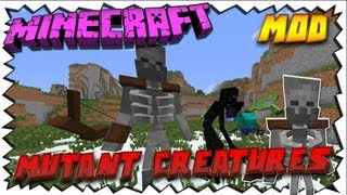 Minecraft MUTANT CREATURE MOD - MUTANT SKELETON