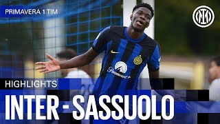 INTER 4-0 SASSUOLO | U19 HIGHLIGHTS | CAMPIONATO PRIMAVERA 1 TIM 23/24 ⚽⚫🔵?